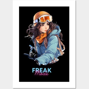 Freak Mode - Women's Snowboard Posters and Art